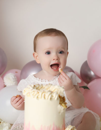 Older Babies Photography with Cake